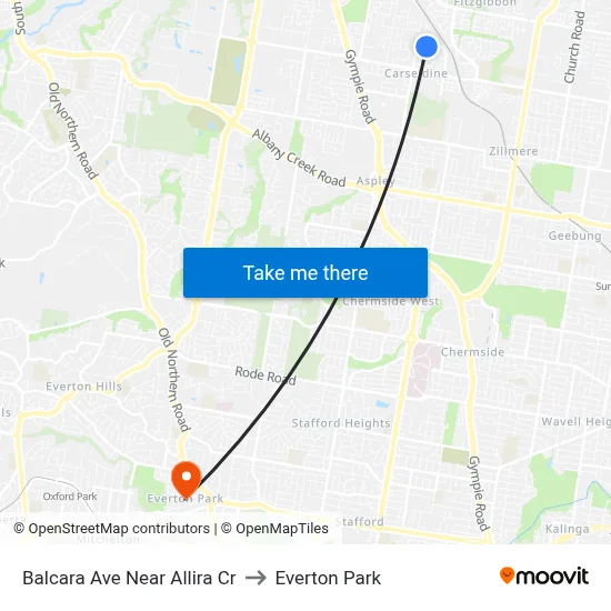 Balcara Ave Near Allira Cr to Everton Park map