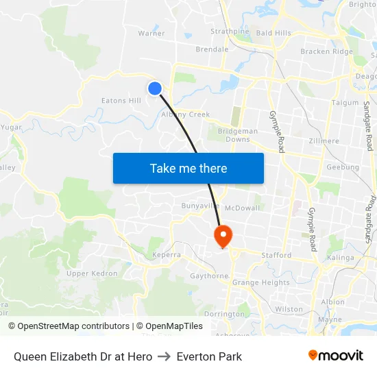 Queen Elizabeth Dr at Hero to Everton Park map