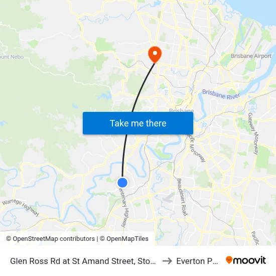 Glen Ross Rd at St Amand Street, Stop 53 to Everton Park map