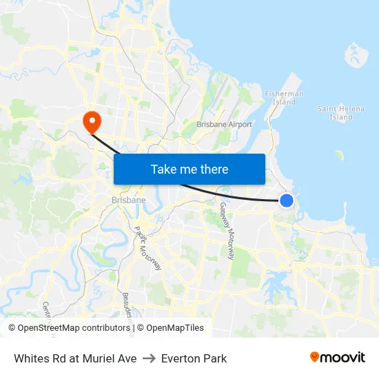 Whites Rd at Muriel Ave to Everton Park map