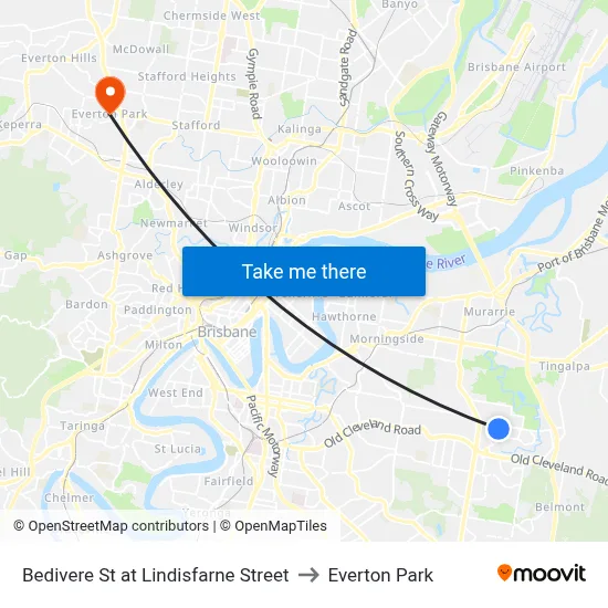 Bedivere St at Lindisfarne Street to Everton Park map