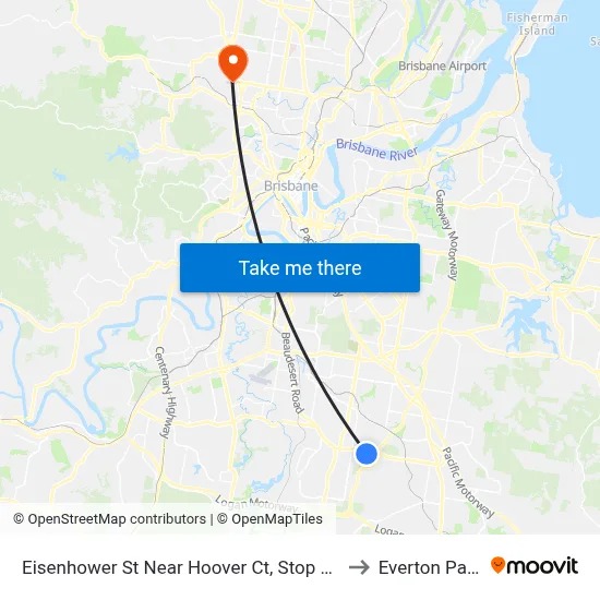 Eisenhower St Near Hoover Ct, Stop 88 to Everton Park map