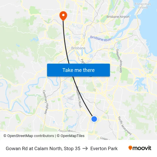 Gowan Rd at Calam North, Stop 35 to Everton Park map