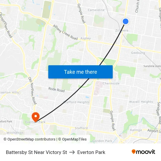 Battersby St Near Victory St to Everton Park map