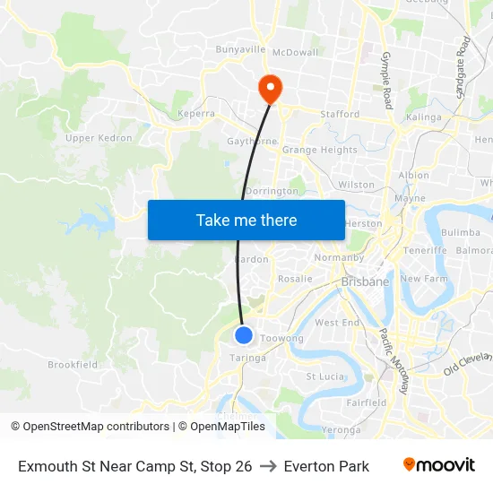 Exmouth St Near Camp St, Stop 26 to Everton Park map