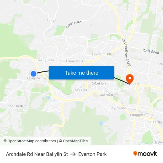 Archdale Rd Near Ballylin St to Everton Park map