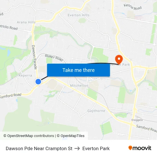 Dawson Pde Near Crampton St to Everton Park map