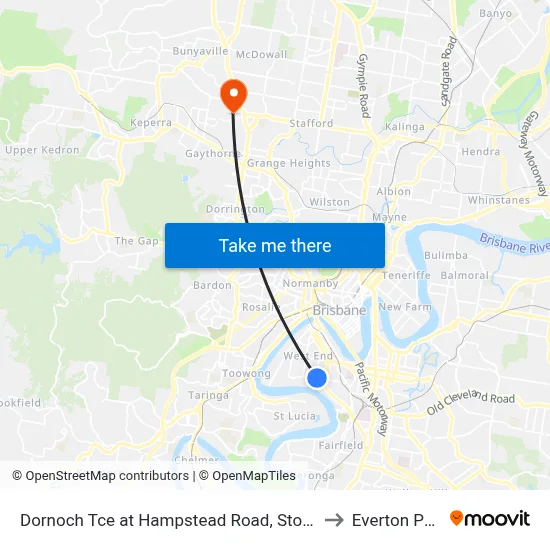 Dornoch Tce at Hampstead Road, Stop 21 to Everton Park map
