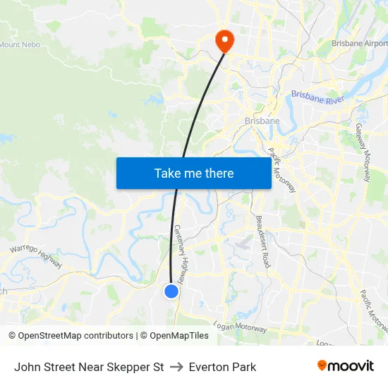 John Street Near Skepper St to Everton Park map