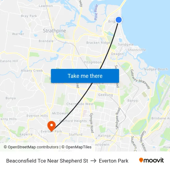 Beaconsfield Tce Near Shepherd St to Everton Park map