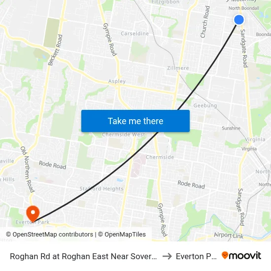 Roghan Rd at Roghan East Near Sovereign Pl to Everton Park map