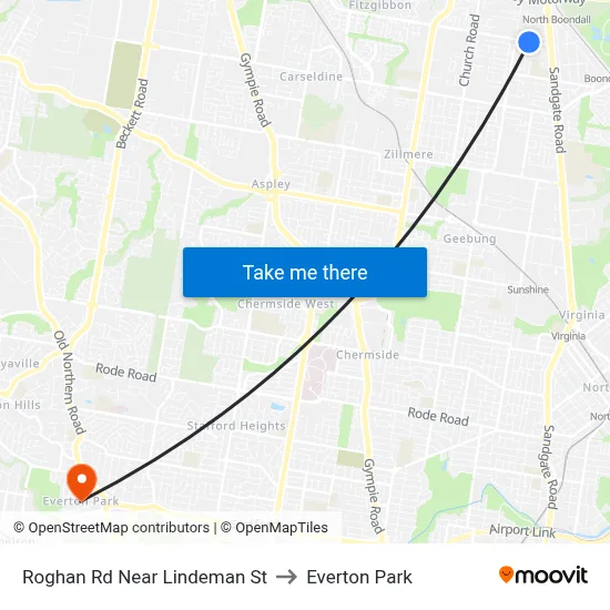 Roghan Rd Near Lindeman St to Everton Park map