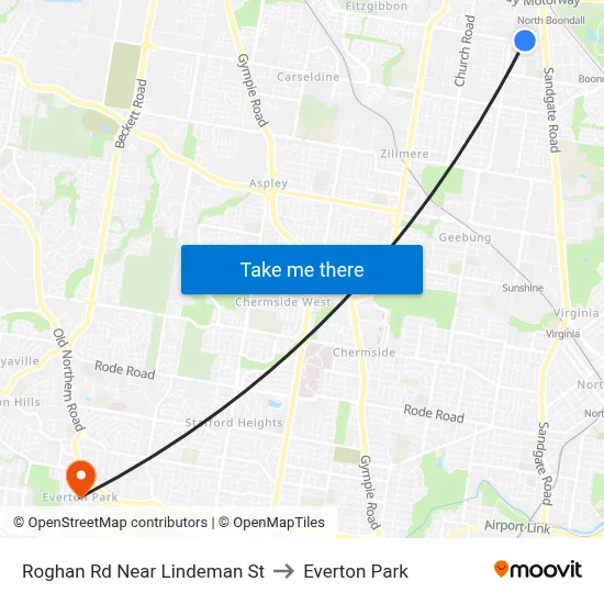 Roghan Rd Near Lindeman St to Everton Park map