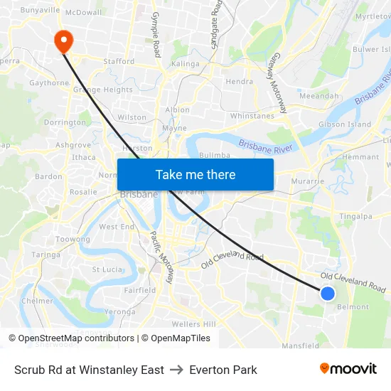 Scrub Rd at Winstanley East to Everton Park map