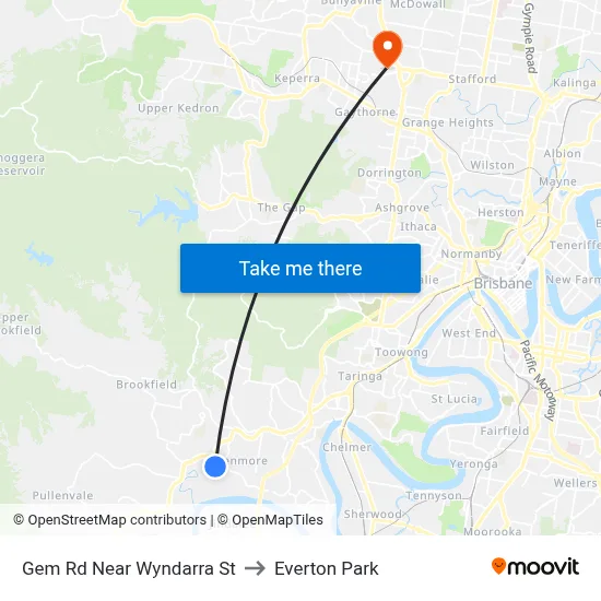 Gem Rd Near Wyndarra St to Everton Park map