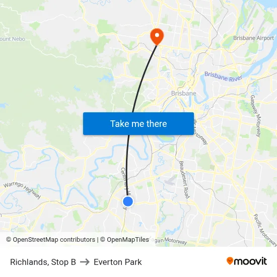 Richlands, Stop B to Everton Park map