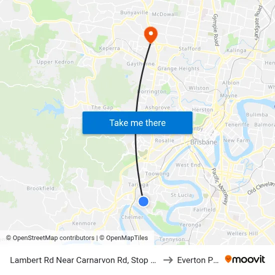 Lambert Rd Near Carnarvon Rd, Stop 36/27 to Everton Park map