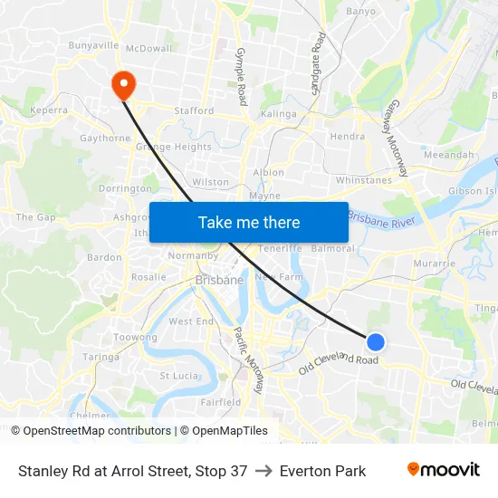 Stanley Rd at Arrol Street, Stop 37 to Everton Park map