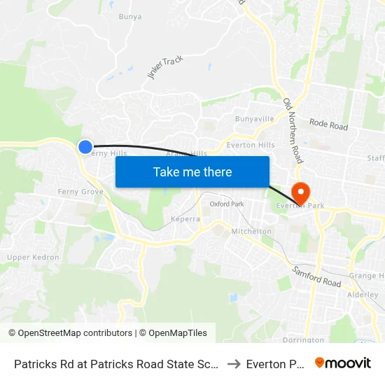 Patricks Rd at Patricks Road State School to Everton Park map