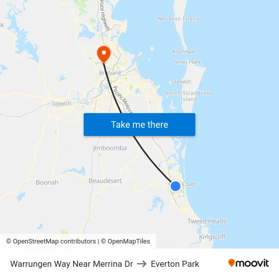 Warrungen Way Near Merrina Dr to Everton Park map