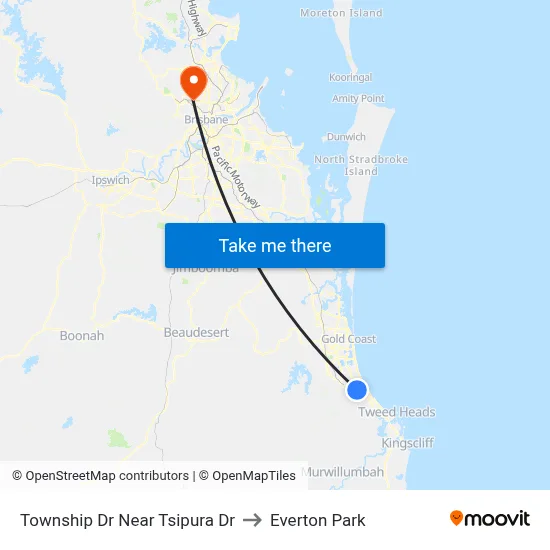 Township Dr Near Tsipura Dr to Everton Park map