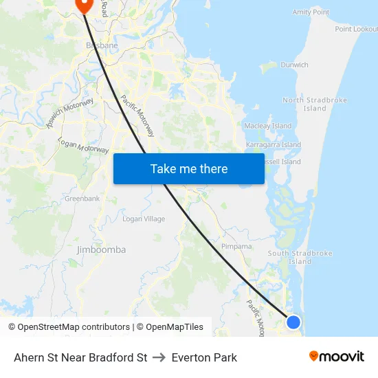 Ahern St Near Bradford St to Everton Park map