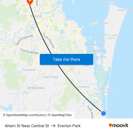 Ahern St Near Central St to Everton Park map