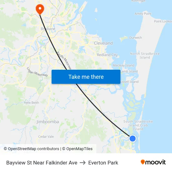 Bayview St Near Falkinder Ave to Everton Park map