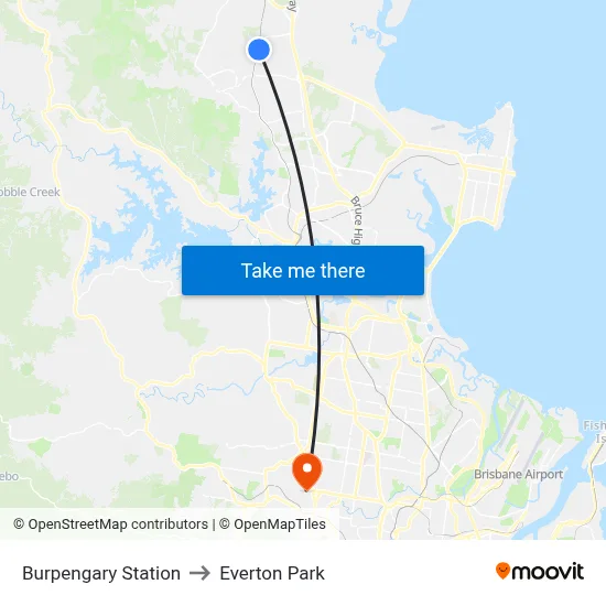 Burpengary Station to Everton Park map