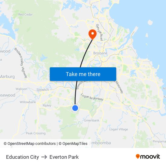 Education City to Everton Park map