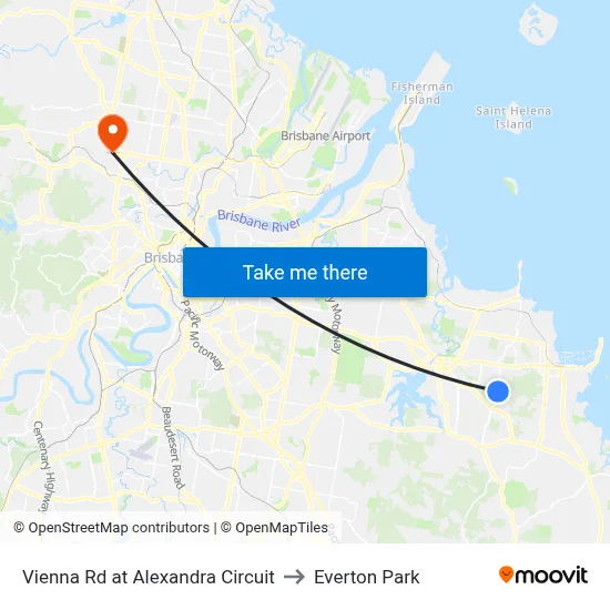 Vienna Rd at Alexandra Circuit to Everton Park map