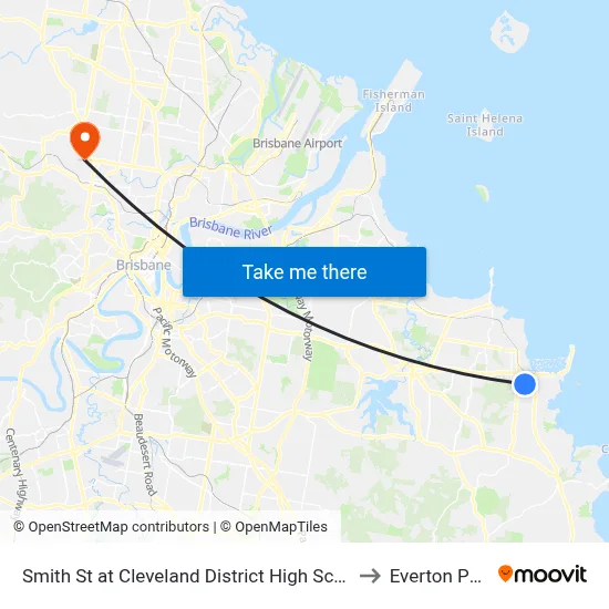 Smith St at Cleveland District High School to Everton Park map