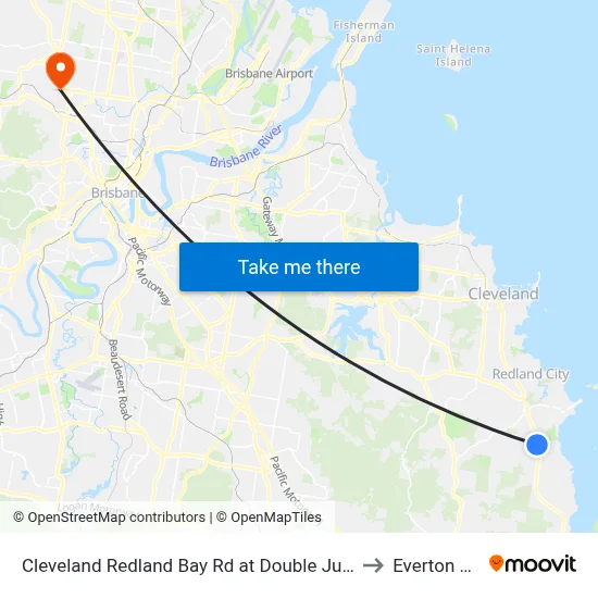 Cleveland Redland Bay Rd at Double Jump Road to Everton Park map