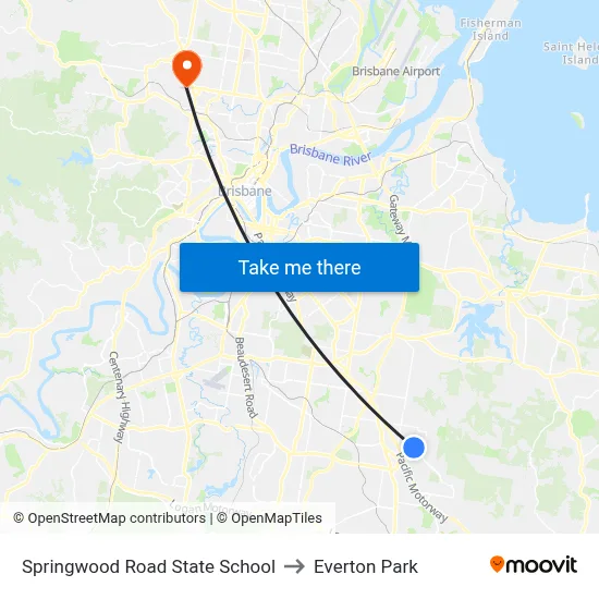 Springwood Road State School to Everton Park map