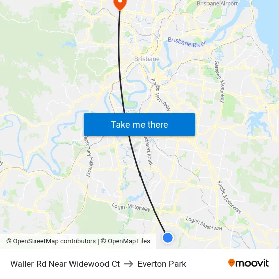 Waller Rd Near Widewood Ct to Everton Park map