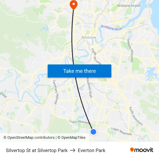 Silvertop St at Silvertop Park to Everton Park map