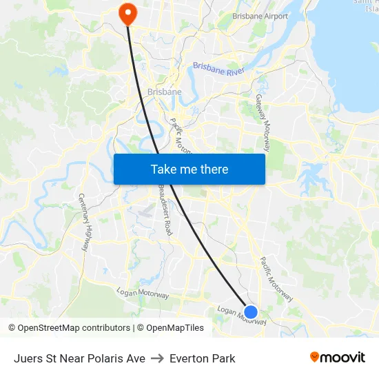 Juers St Near Polaris Ave to Everton Park map