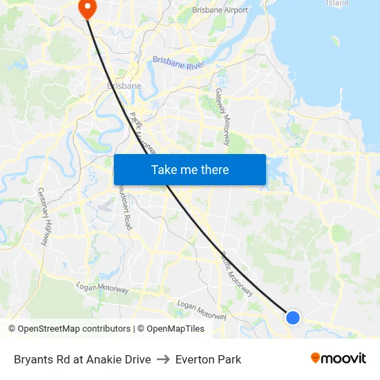 Bryants Rd at Anakie Drive to Everton Park map