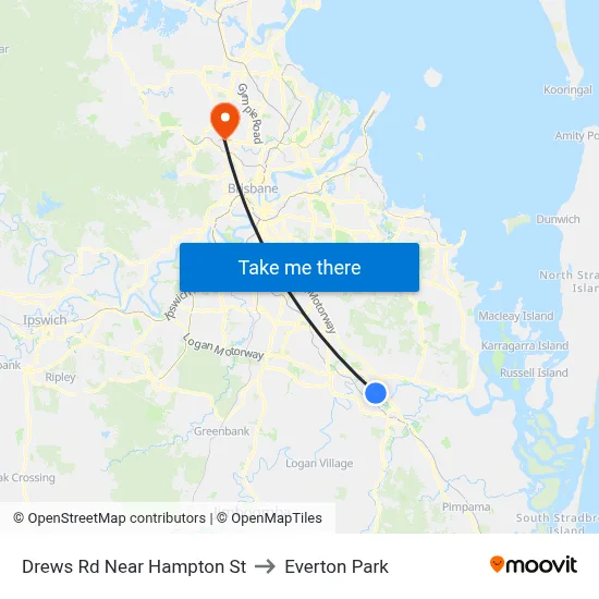 Drews Rd Near Hampton St to Everton Park map