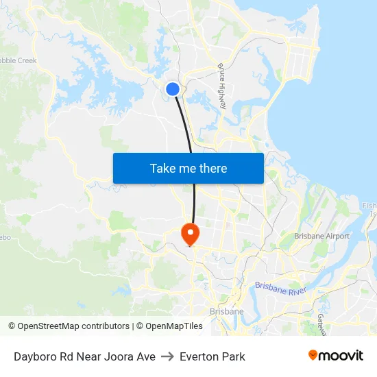 Dayboro Rd Near Joora Ave to Everton Park map