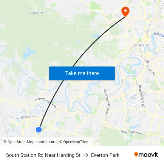 South Station Rd Near Harding St to Everton Park map