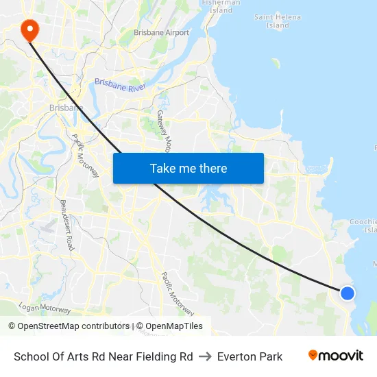 School Of Arts Rd Near Fielding Rd to Everton Park map