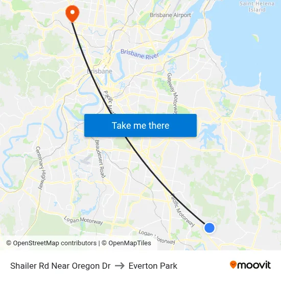 Shailer Rd Near Oregon Dr to Everton Park map