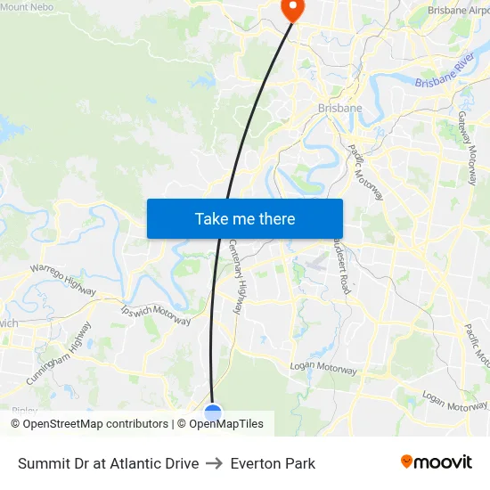 Summit Dr at Atlantic Drive to Everton Park map