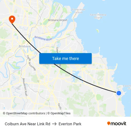 Colburn Ave Near Link Rd to Everton Park map