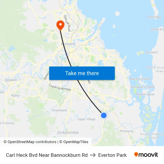 Carl Heck Bvd Near Bannockburn Rd to Everton Park map