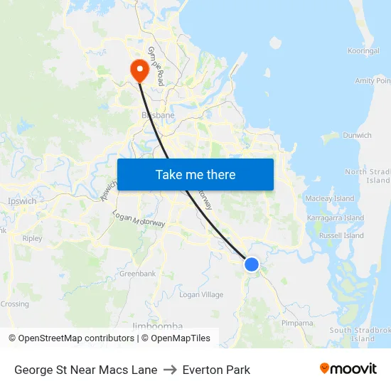 George St Near Macs Lane to Everton Park map