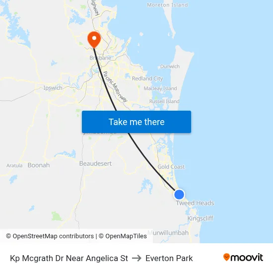 Kp Mcgrath Dr Near Angelica St to Everton Park map