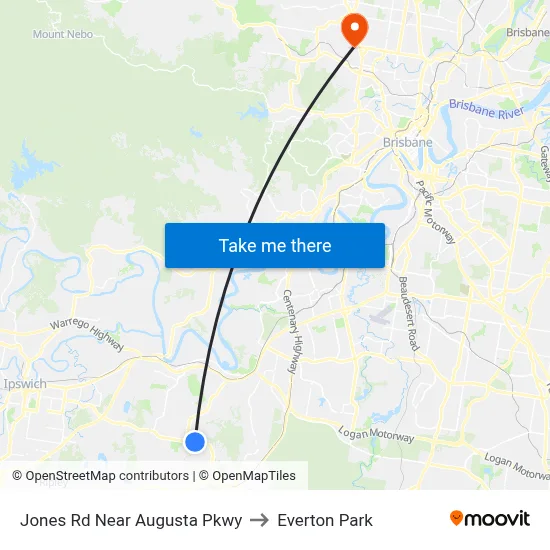 Jones Rd Near Augusta Pkwy to Everton Park map