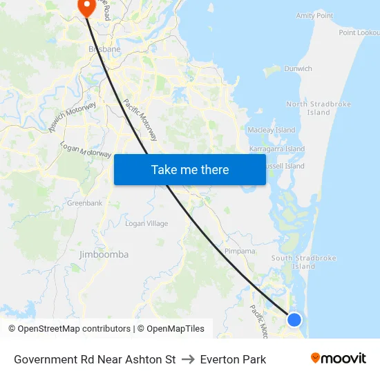 Government Rd Near Ashton St to Everton Park map